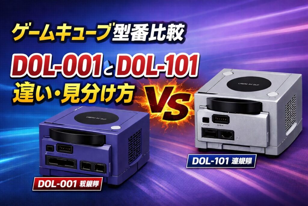 ゲームキューブ 型番比較】DOL-001 と DOL-101 の違い・見分け方完全