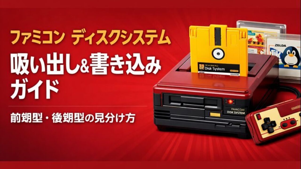 ファミコン】ファミコン ディスクシステム 吸い出し＆書き込みガイド