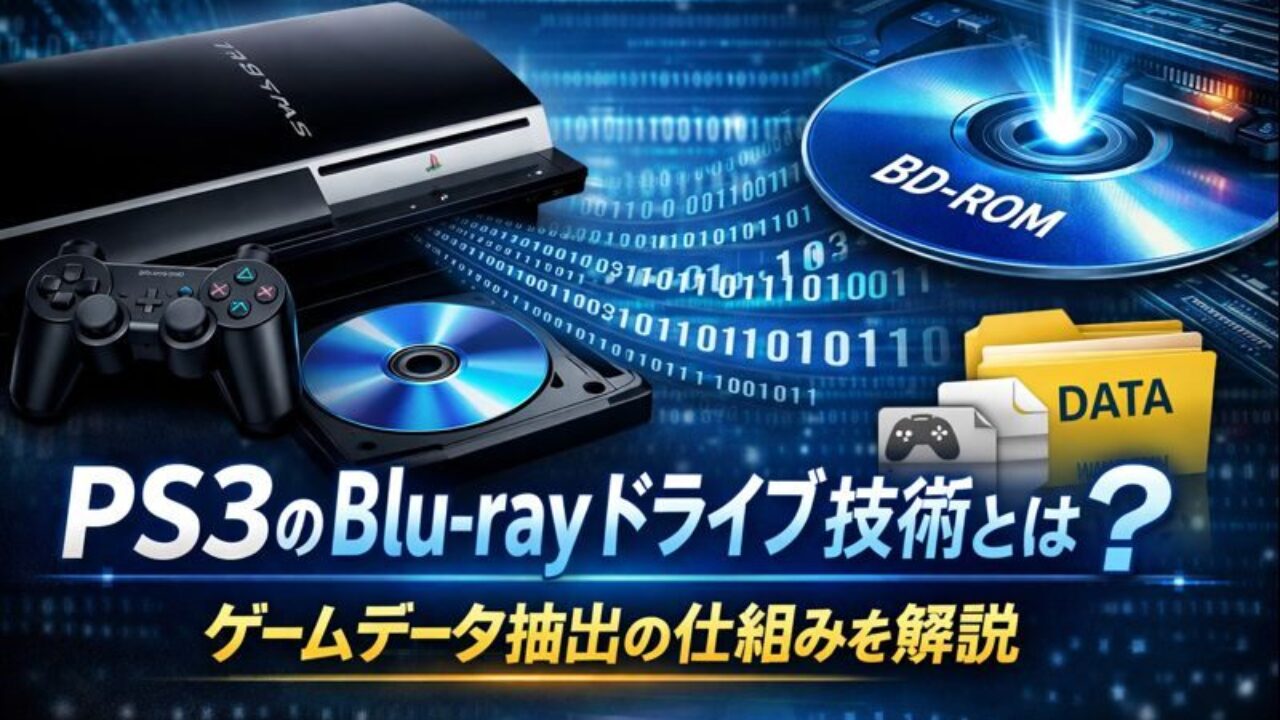 Playstation3】🎮 PS3のBlu-rayドライブ技術とは？ゲームデータ構造と