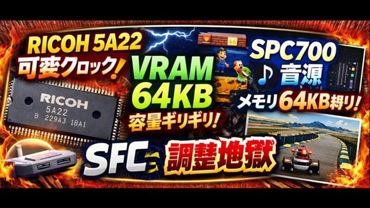 技術解説】SFC開発はなぜ地獄だったのか？謎のソフトから見える