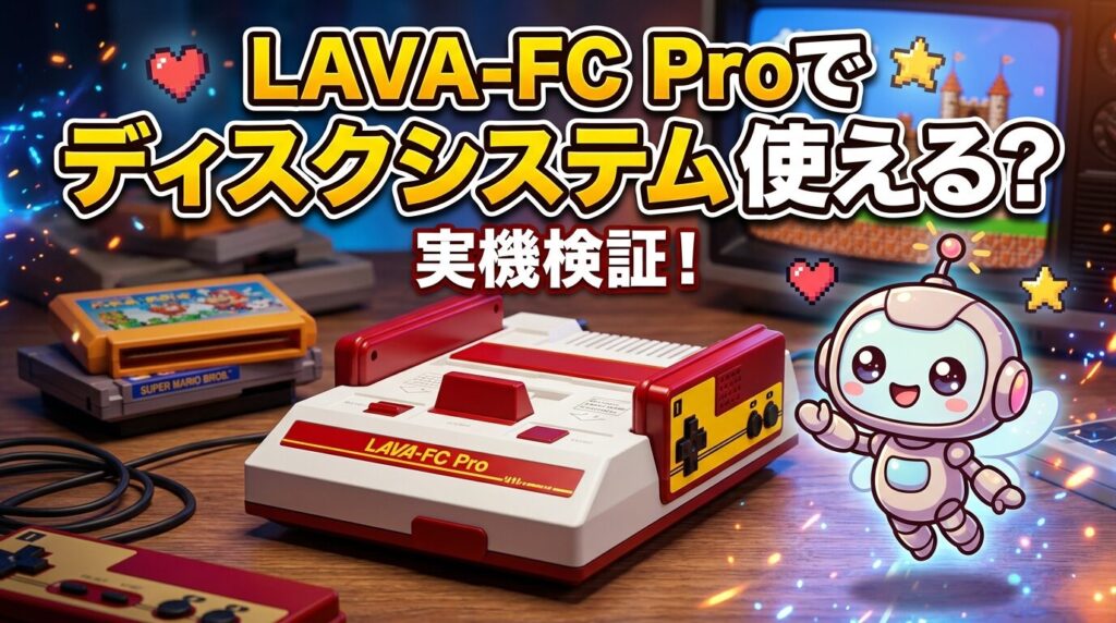 LAVA-FC Proはディスクシステムで遊べる？🎮 実機検証からわかった結論