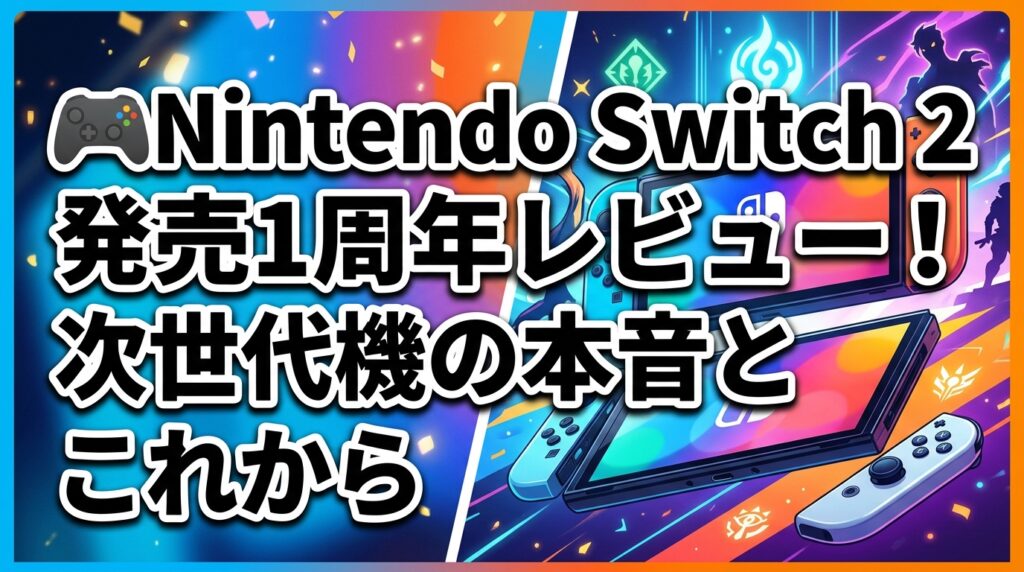 🎮Nintendo Switch 2発売1周年レビュー！次世代機の本音とこれから