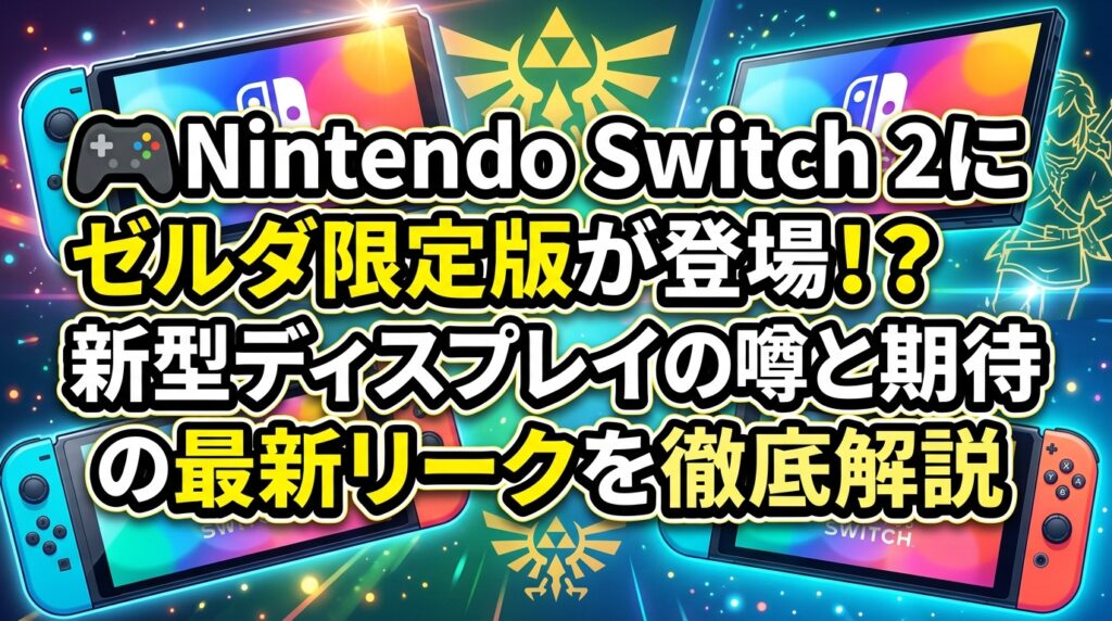 🎮Nintendo Switch 2にゼルダ限定版が登場！？新型ディスプレイの噂と