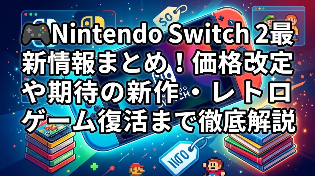 🎮 Nintendo Switch 2最新情報まとめ！価格改定や期待の新作・レトロ