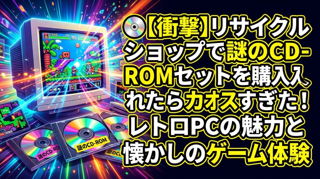 レトロ PCソフトセット 資料用などに 💿【衝撃】リサイクルショップで謎のCD-ROMセットを購入したらカオス