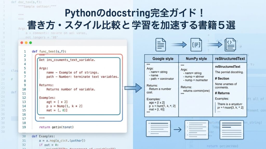 📝Python docstring書き方ガイド📘書籍5選 | azablog -あざっきブログ
