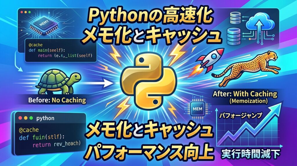 ⚡Pythonメモ化入門｜@cacheで爆速化 | azablog -あざっきブログ